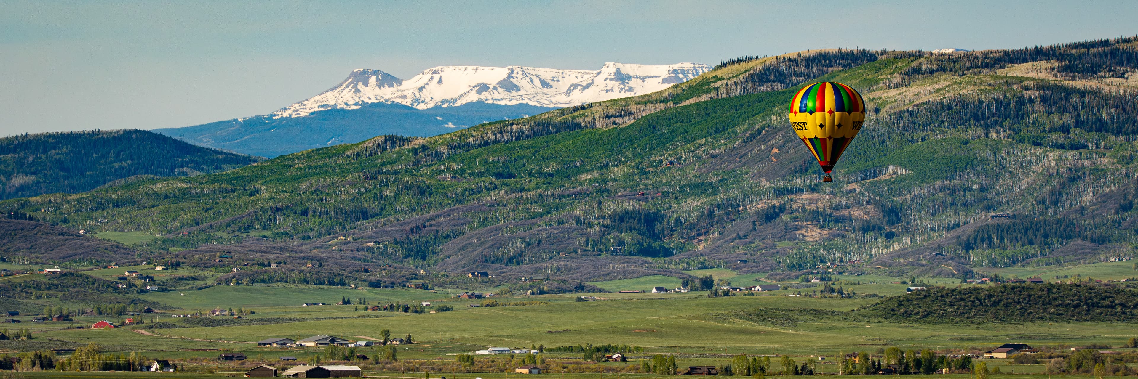 Flat Tops Wilderness and Yampa River valley
