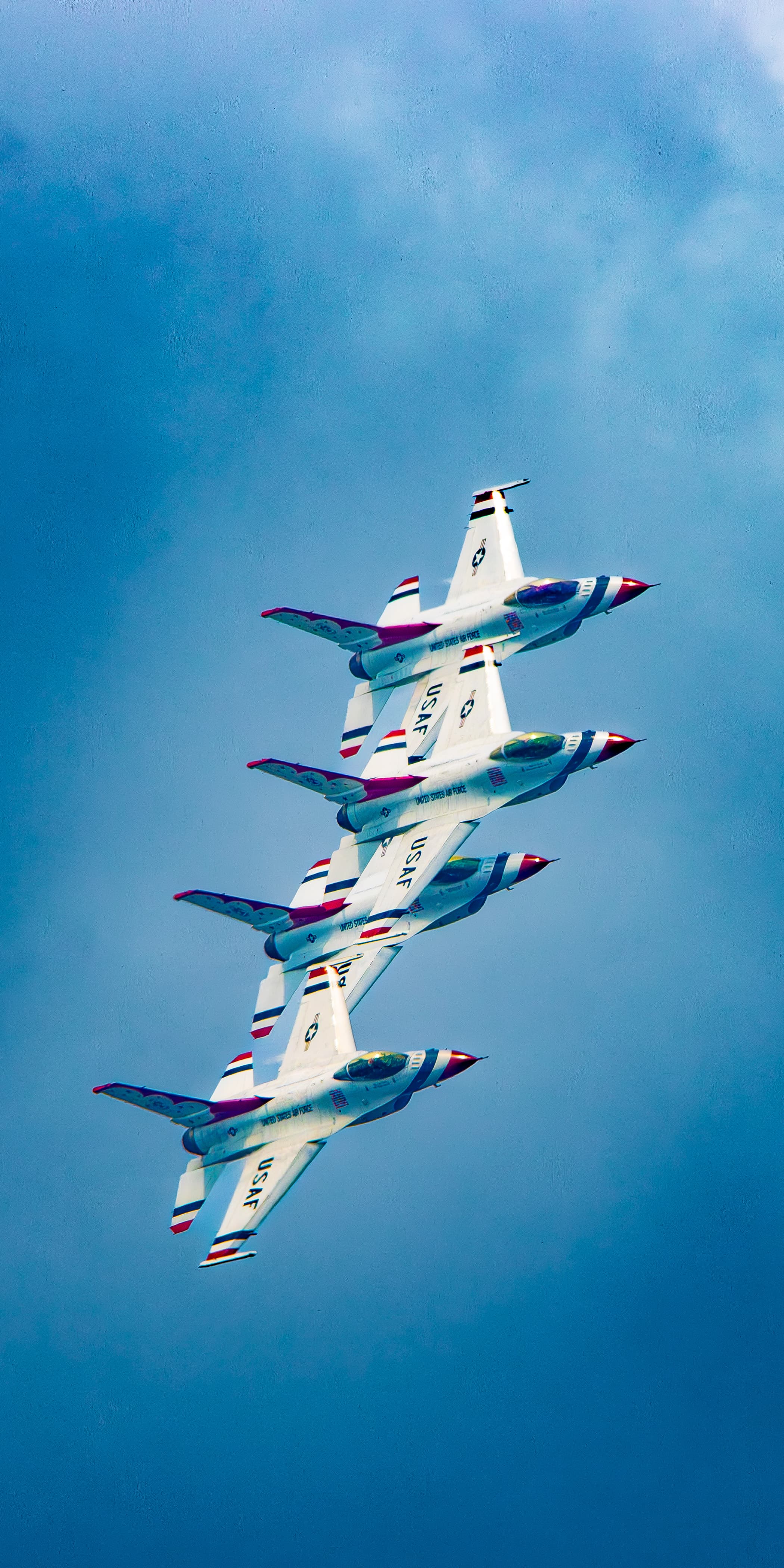 Thunderbirds flying in formation